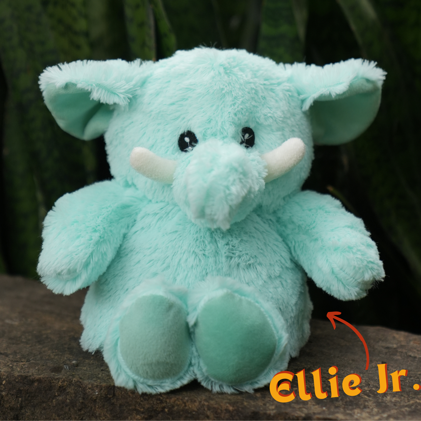 SOUL's microwavable comfort plush soft blue elephant stuffed animal for cozy warmth
